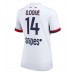 Maillot de foot Paris Saint-Germain Desire Doue #14 Extérieur vêtements Femmes 2025-26 Manches Courtes